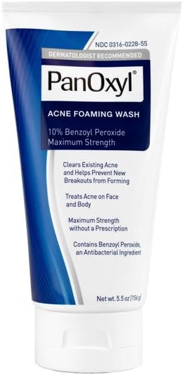 panoxyl foaming acne wash maximum strength 5.5 oz