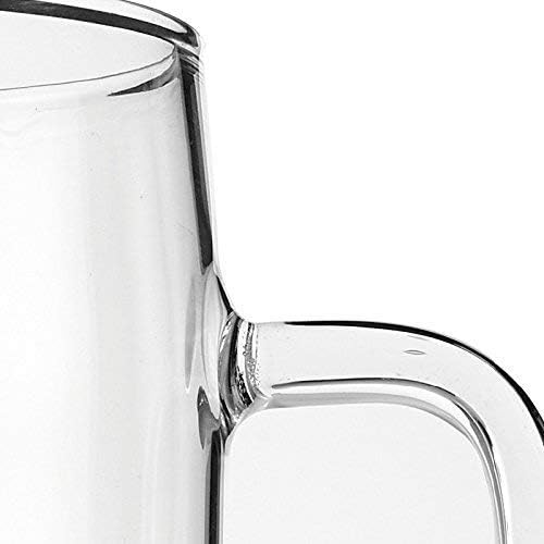 bpa 1.5l glass pitcher with lid, hot/cold water jug, juice and iced tea beverage carafe