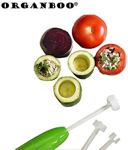 4 replaceable head vegetable drill/spiralizer/digging/corer device corer for stuffed vegetables