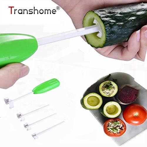 4 replaceable head vegetable drill/spiralizer/digging/corer device corer for stuffed vegetables