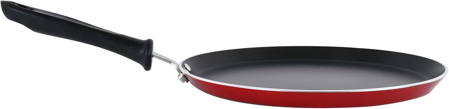 prestige omni tawa curved edge pan, 27 cm, black