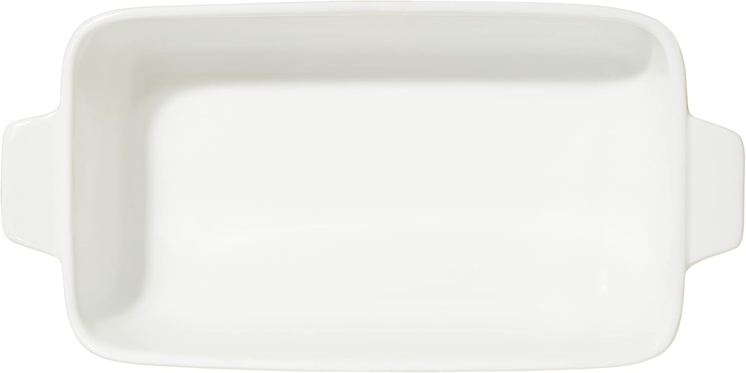 verona c5213137 c1 eared baker, white, h 11.5 x w 23.1 d 5.2 cm, rectangular