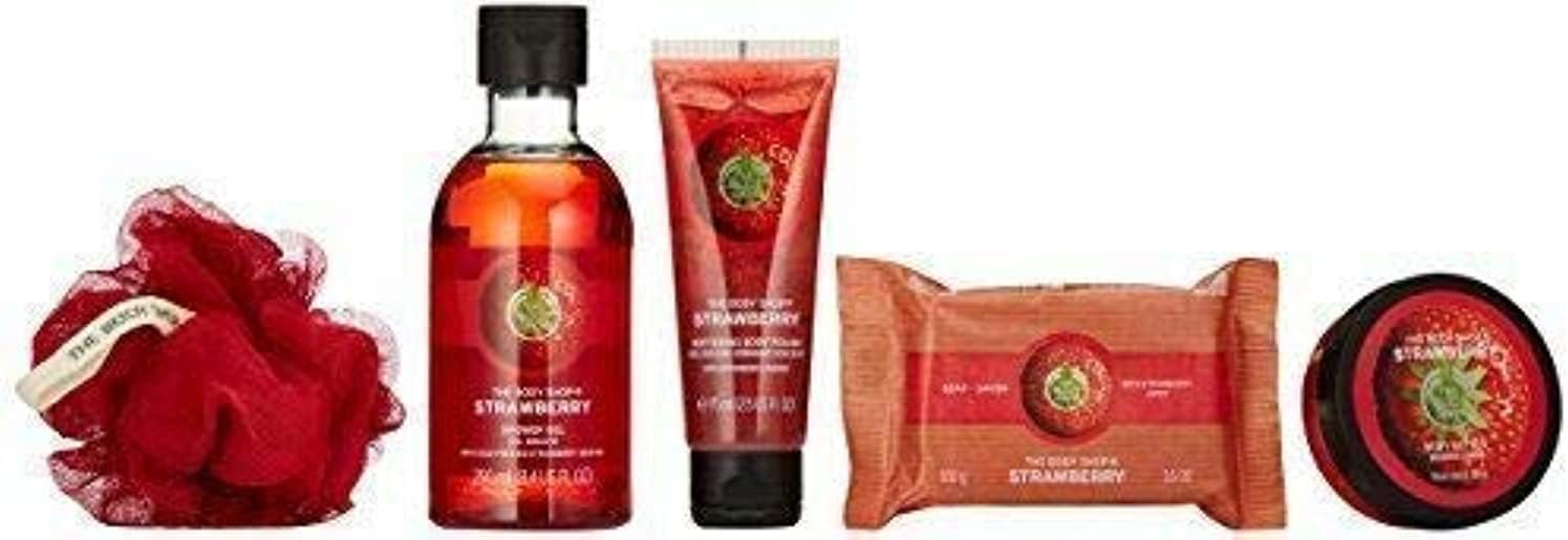 the body shop strawberry gift set 5 pieces