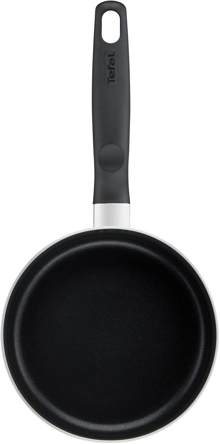 tefal frying pan | g6 super cook 18 cm saucepan with lid | non stick | black | aluminium | 2 years warranty | b4592384