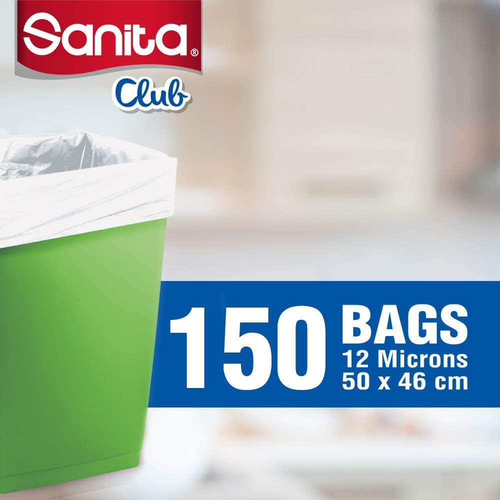 sanita club trash bags biodegrdable 5 gallons,150 bags