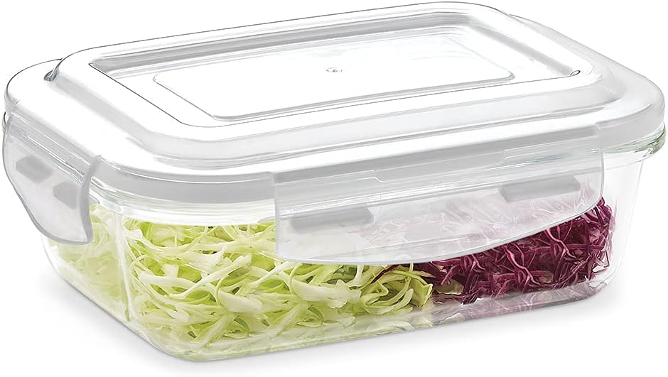 borosil klip n store rectangular glass storage container with air tight lid food storage container microwave safe container 2.0 ltr
