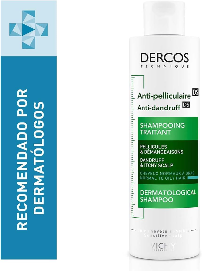 vichy dercos anti dandruff shampoo, 200 ml
