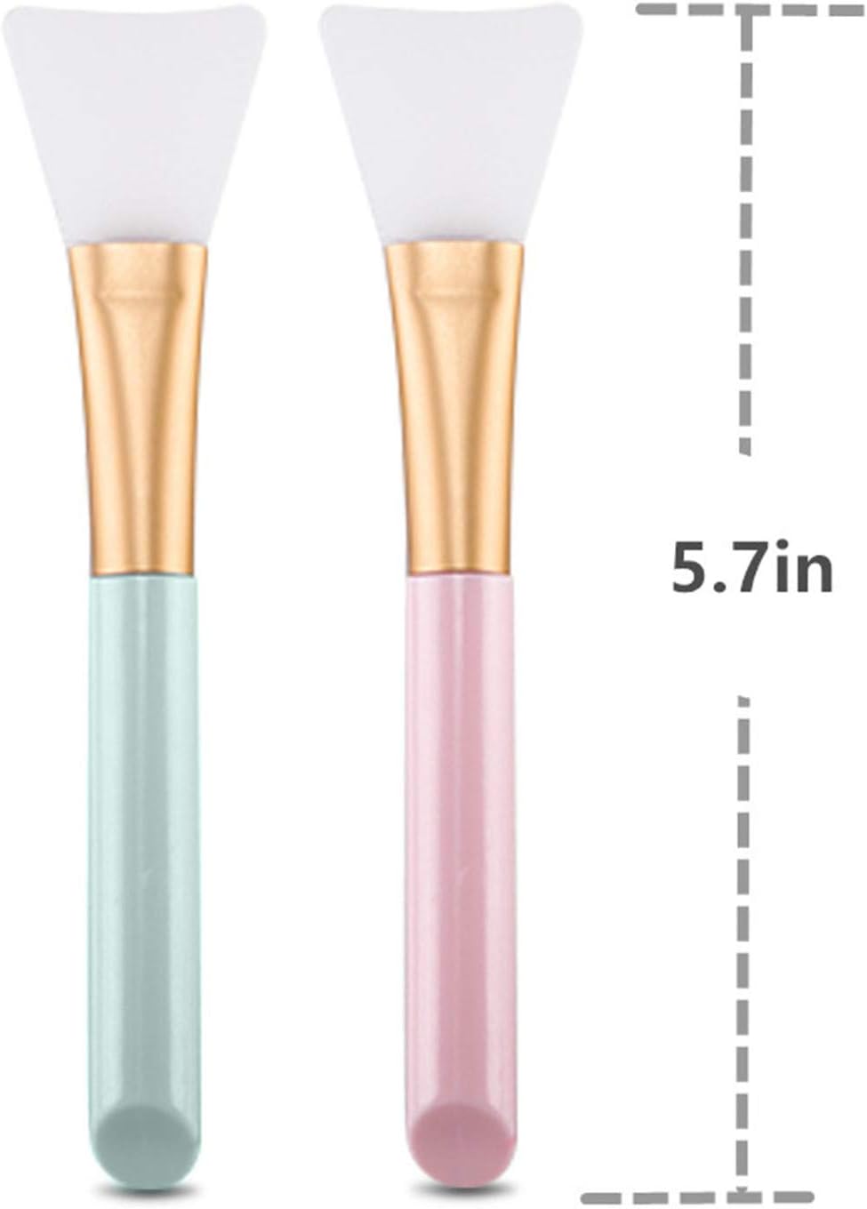 opiqcey 2 pcs silicone face mask brush, mask beauty tool soft silicone facial mud mask applicator brush hairless body lotion and body butter applicator tools