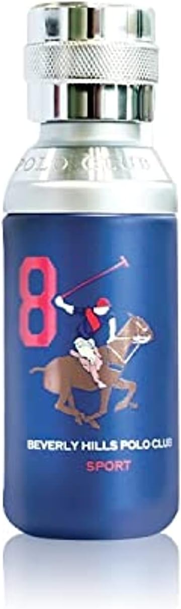 beverly hills polo club sport no.8, gift set for men eau de toilette 50ml + sport deodorant 175ml