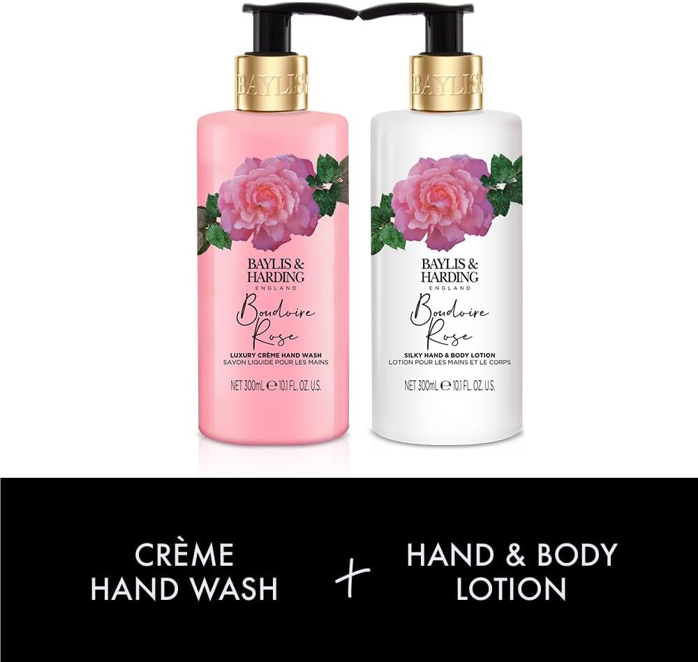 baylis & harding boudoire rose luxury hand care gift set (pack of 1) vegan friendly