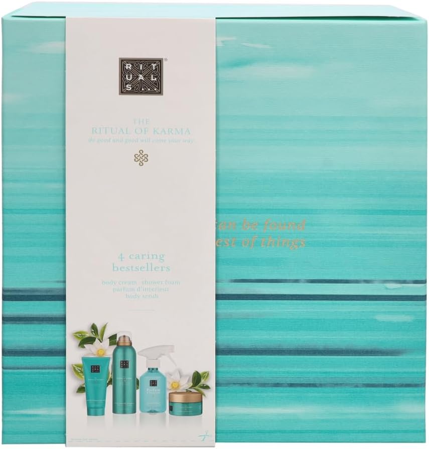 rituals soothing routine the ritual of karma series 1108677 shower foam perfume d'intérieur body cream body scrub with salt