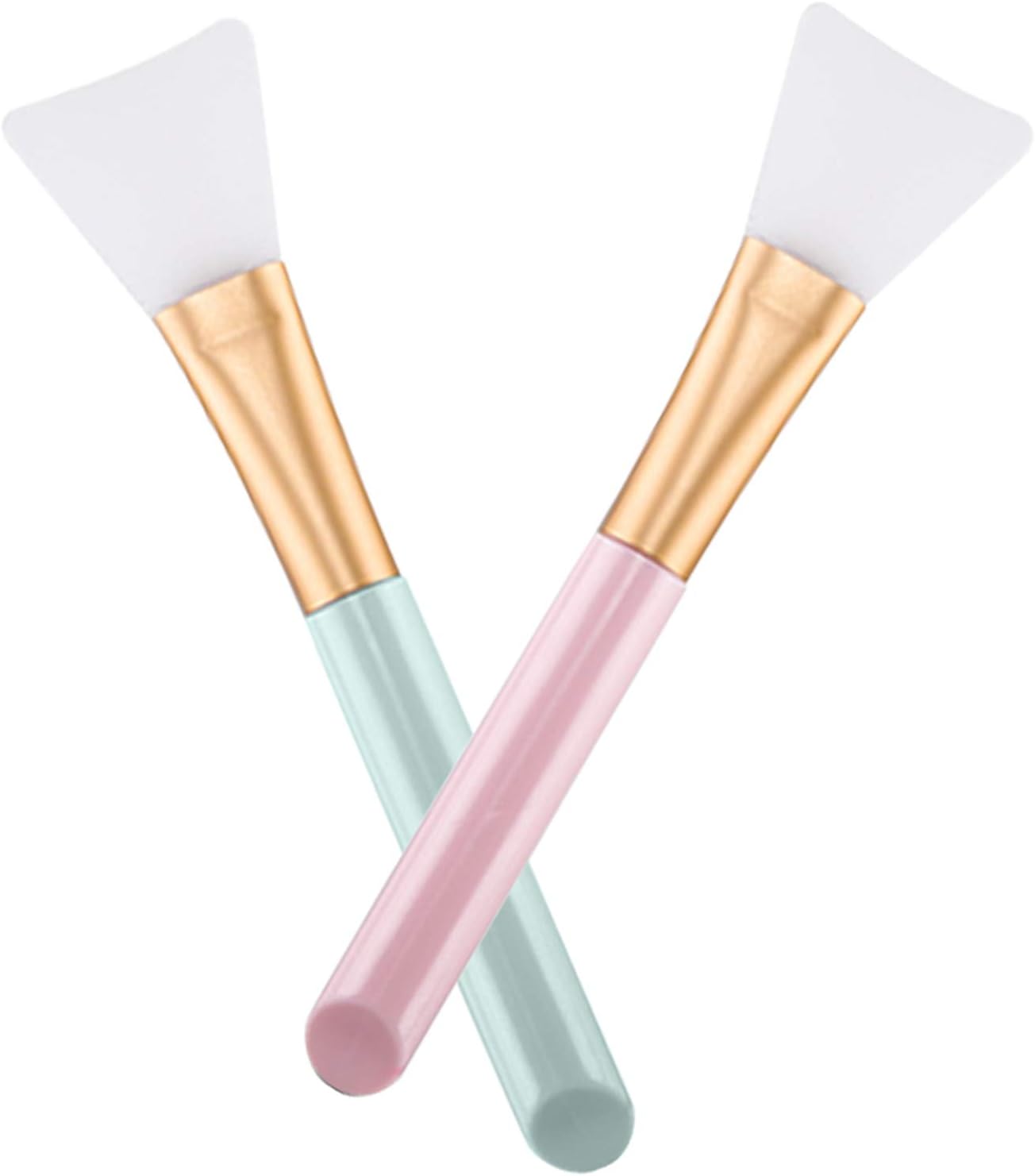 opiqcey 2 pcs silicone face mask brush, mask beauty tool soft silicone facial mud mask applicator brush hairless body lotion and body butter applicator tools