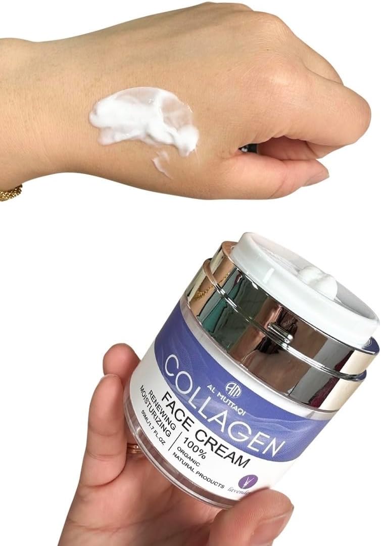 al muttaqi collagen renewing moisturizing face cream, multi action skincare face cream, ginseng & green tea revival,retinol cream,moisturizer face, skin care,beauty cream,collagen cream