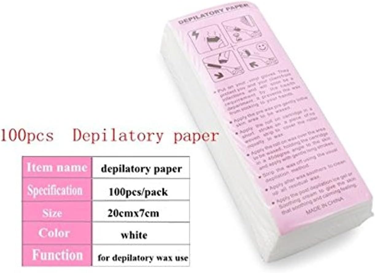 unbranded hair removal depilatory paper professional non woven epilator wax strip (100 pieces/pack)