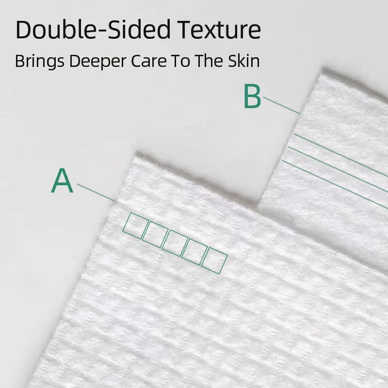 thmins 200 ct,4 pack disposable face towelette,clean towels,makeup towels,biobased face towel,remover dry wipes,ultra soft