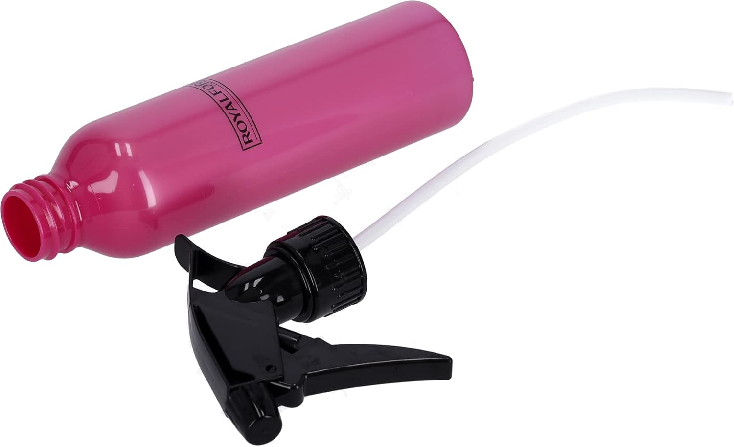 royalford spray bottles empty aluminized plastic spray bottles trigger sprayer for cleaning, gardening, feeding, pink, 250 ml, plastic
