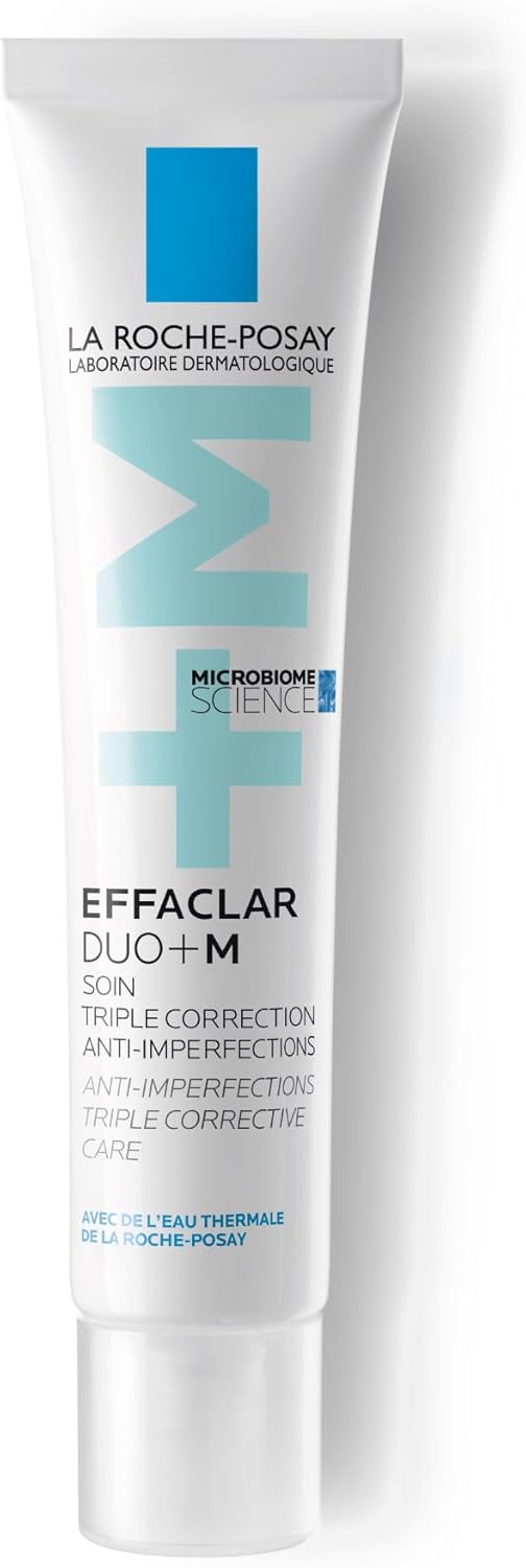 la roche posay effaclar duo+m anti blemish corrective gel moisturiser for oily, blemish prone skin 40ml