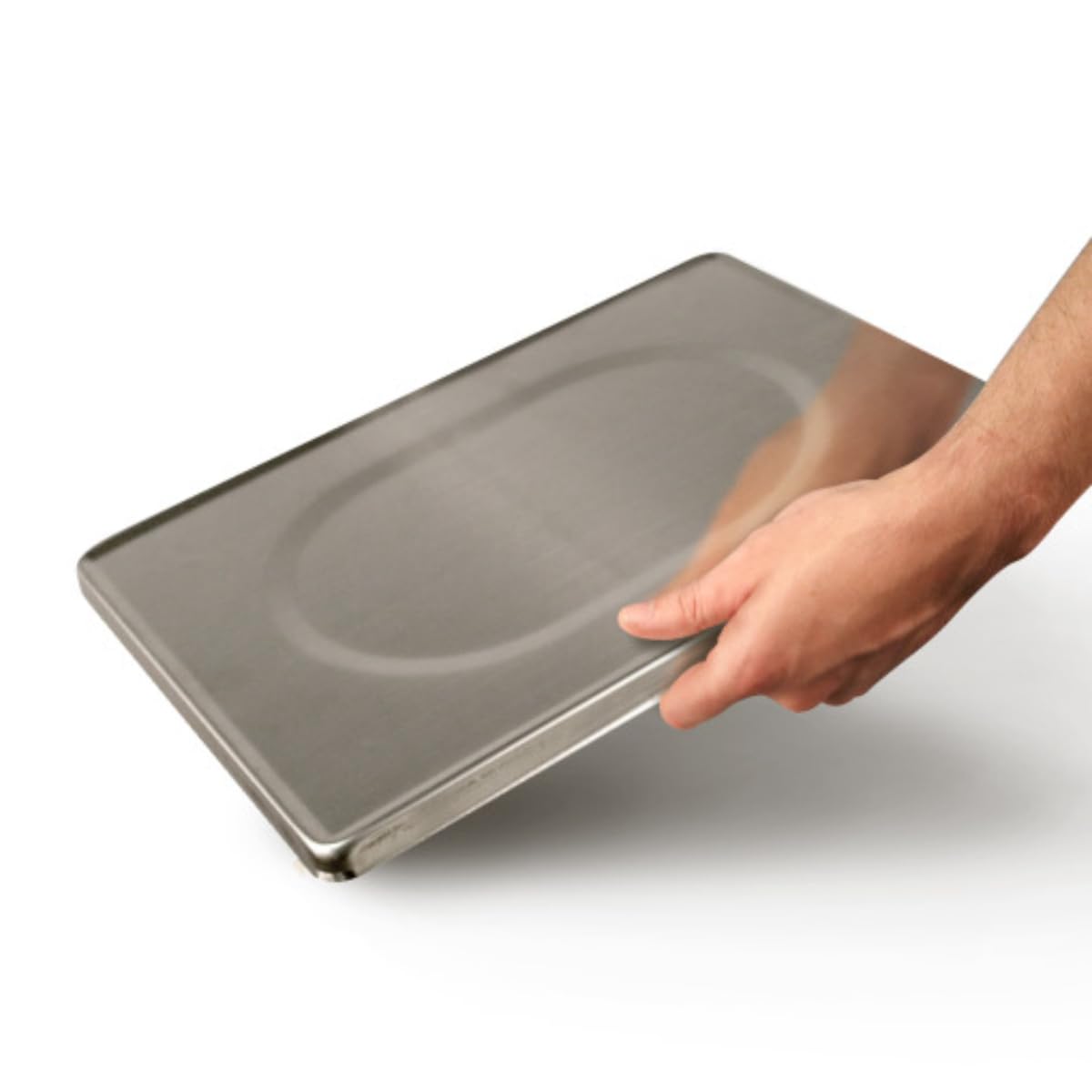 highly efficient 66lb/30kg digital price computing scale for commercial use, dual lcd display, stainless steel platform, rechargeable battery, ideal for fruits, vegetables, meat, and produce