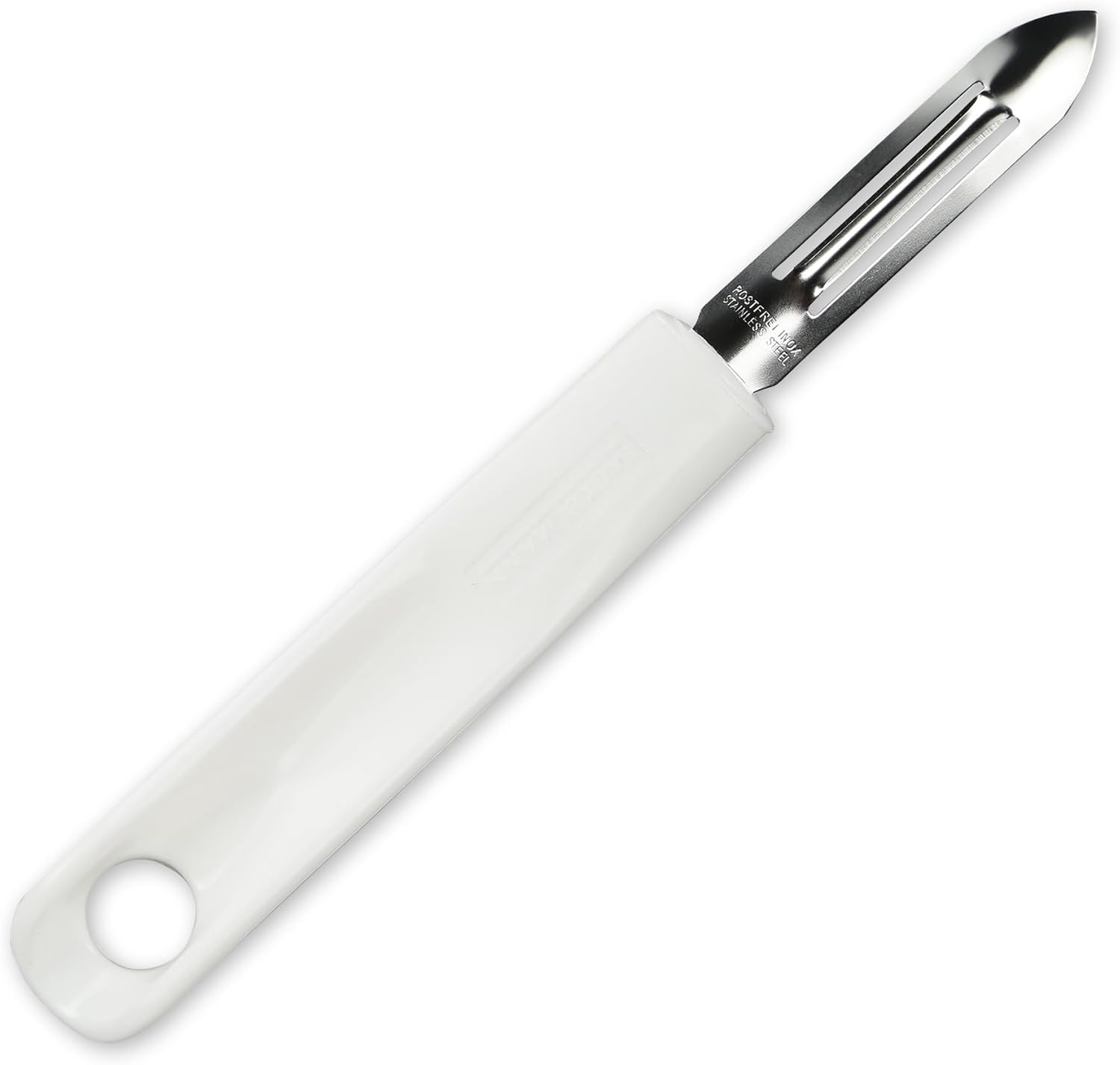 fackelmann arcad vegetable peeler, white/silver, fkl.kg49215
