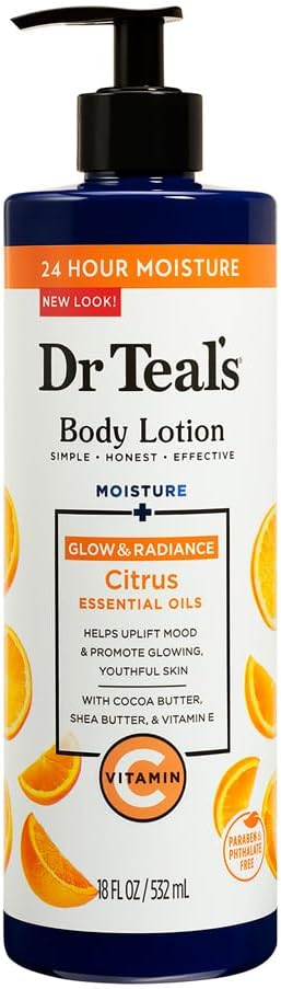 dr. teal's body lotion citrus, 532 ml