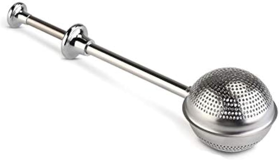 mesh loose tea ball infuser stainless steel spice herbal long handle tea leaf strainer filter tea accessories drinkware