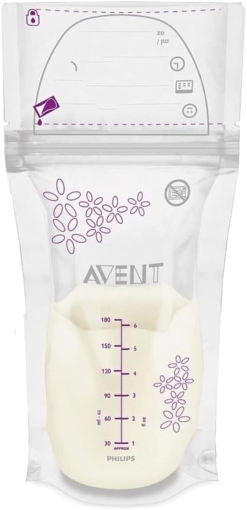 philips avent breast milk storage bags with breast pump package of 25 bags white