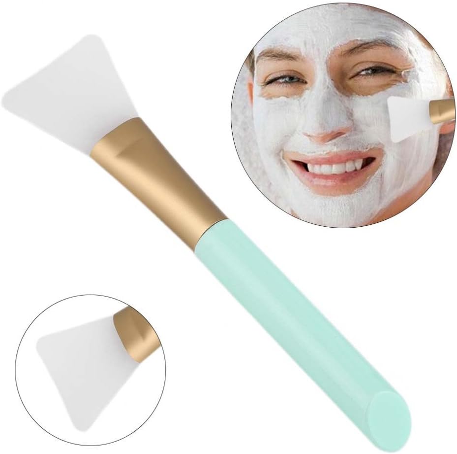 opiqcey 2 pcs silicone face mask brush, mask beauty tool soft silicone facial mud mask applicator brush hairless body lotion and body butter applicator tools