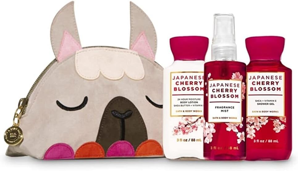 bath cherry blossom set with bag