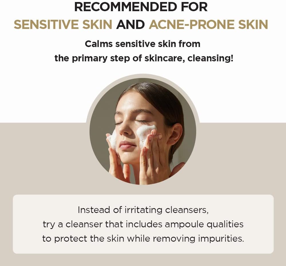 skin1004 madagascar centella ampoule foam, 125ml | mild and soothing face cleanser with centella asiatica extract | hydrates and nourishes skin | deep cleansing foam