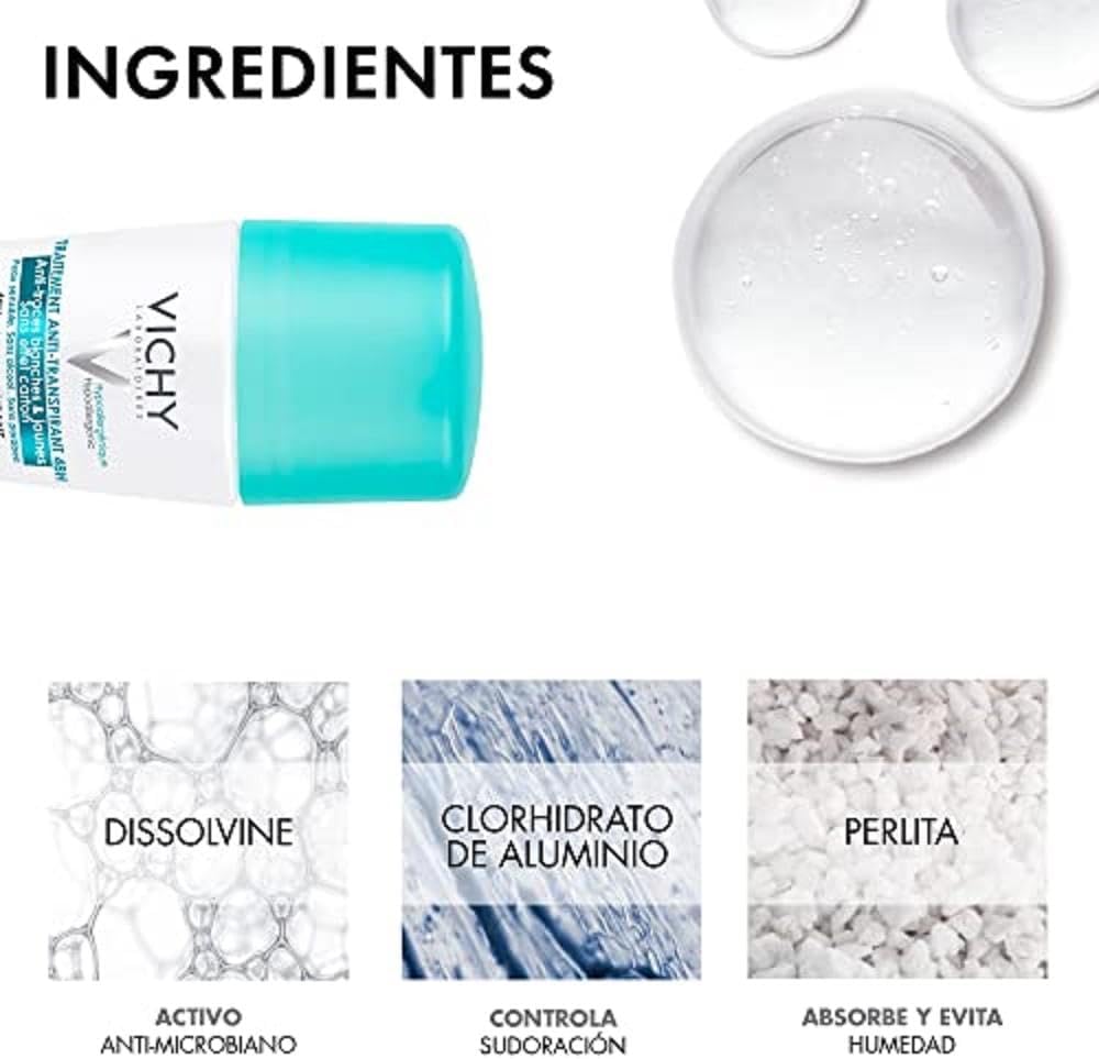 vichy deo traitement anti transpirant 48h roll on 50 ml