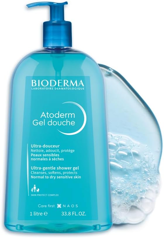 bioderma atoderm shower gel, ultra gentle & soap free, 1l