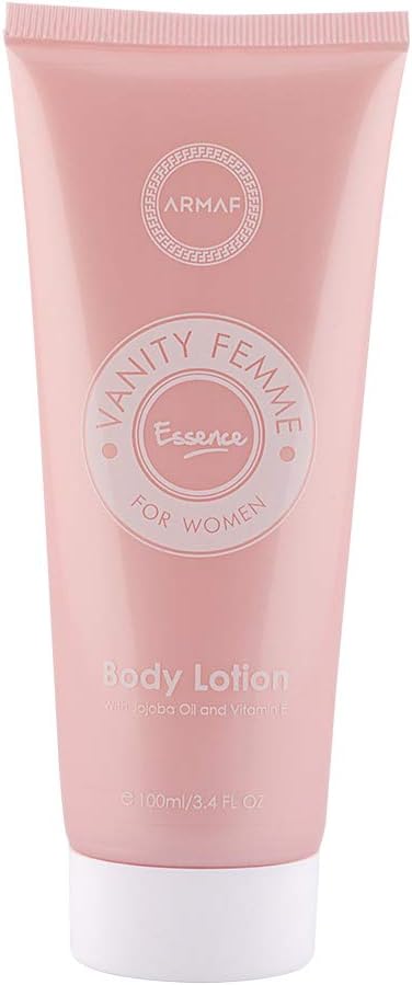 armaf vanity femme essence for women, 4 piece gift set, eau de parfum 100ml + body lotion 100ml + fragrance body spray 250ml + perfumed body spray 50ml, for her