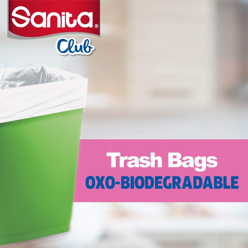 sanita club trash bags biodegrdable 5 gallons,150 bags