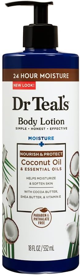 dr. teal's body lotion coconut oil, 532 ml