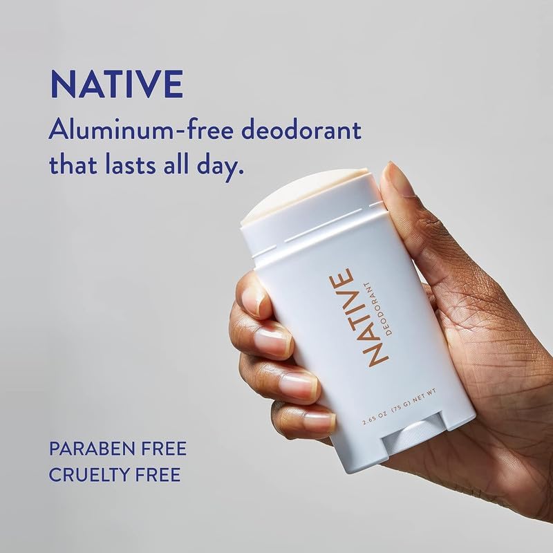 native deodorant contains naturally derived ingredients, 72 hour odor control | deodorant for women and men, aluminum free with baking soda, coconut oil and shea butter | coconut & vanilla