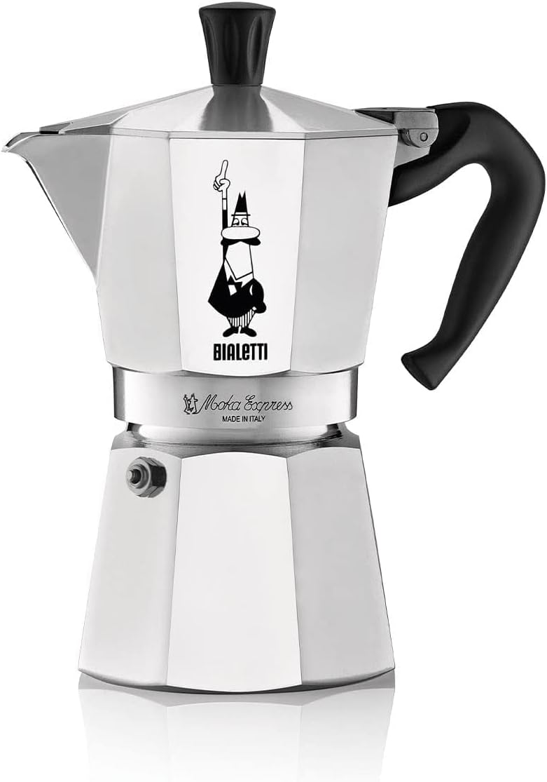 bialetti cafetière from bialetti moka express 6tz, silver, 1 count (pack of 1), 6800