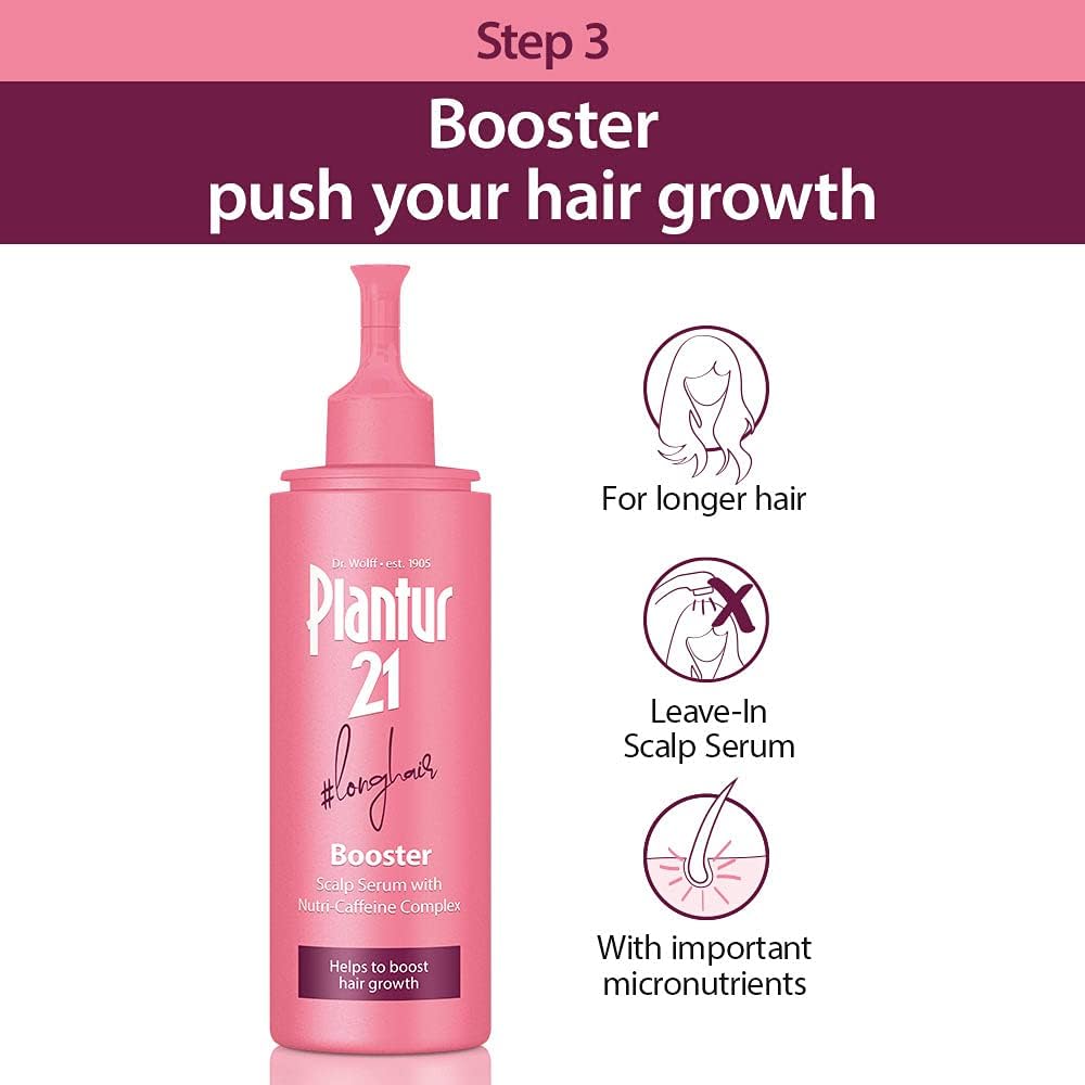 plantur 21#longhair shampoo conditioner and hair serum for long and brilliant hair | complete set improves hair growth and repairs stressed hair | no silicones