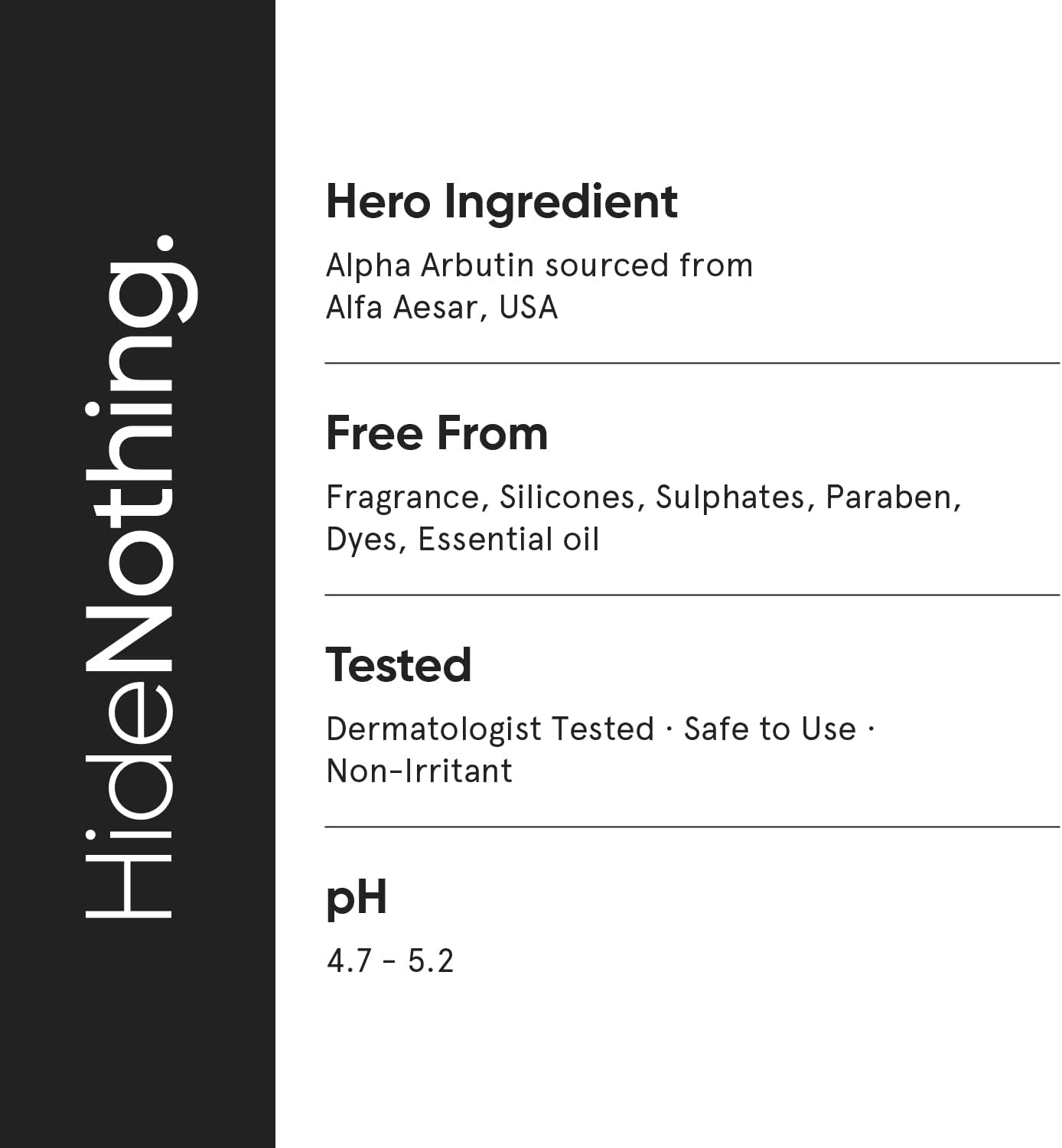 minimalist alpha arbutin 2% for dark spots & sun tanning | face serum with hyaluronic acid to help with blemishes, dark spots, pih & uneven skin tone | 30ml