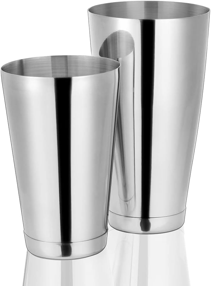 etens cocktail shaker tins weighted, professional boston shaker stainless steel, drink shaker mixer for bartending and bartender – cocktail making accessories/boston cocktail shaker set bar mixing