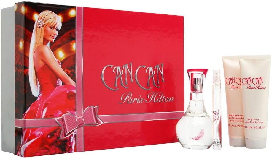 paris hilton can can fragrance set 4 count