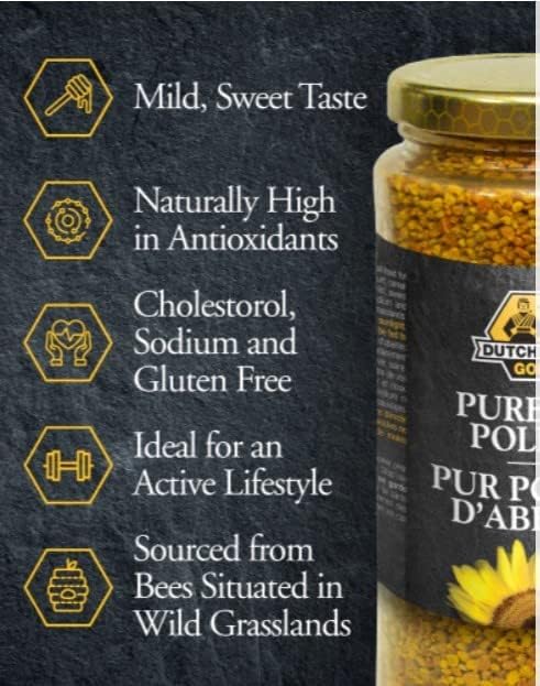 dutchman's gold pure bee pollen (glass) 250g