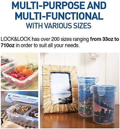 lock & rectangular food container clear 9000 ml, hpl838