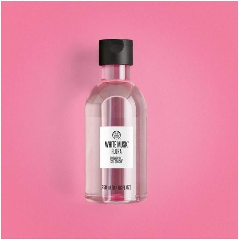 the body shop white musk® flora mist essentials selection full sized shower gel and fragrance mist both blend uplifting notes of mandarin and bergamot with peony and lily of the valley.