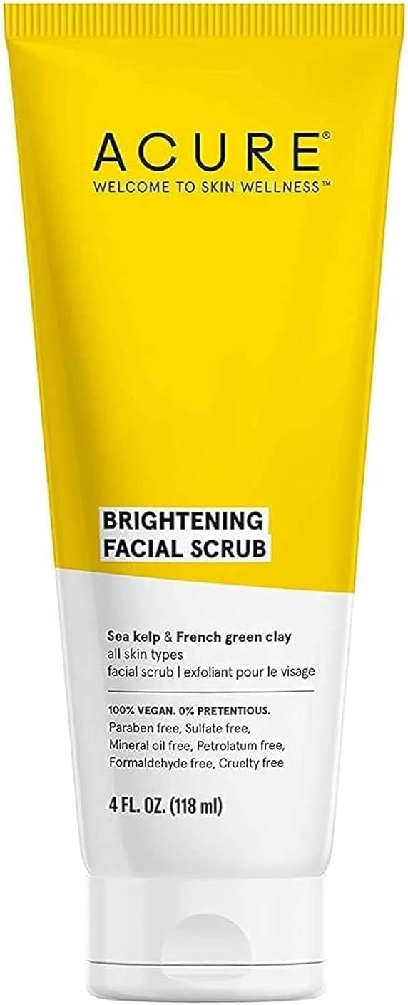 acure brightening facial scrub 118ml