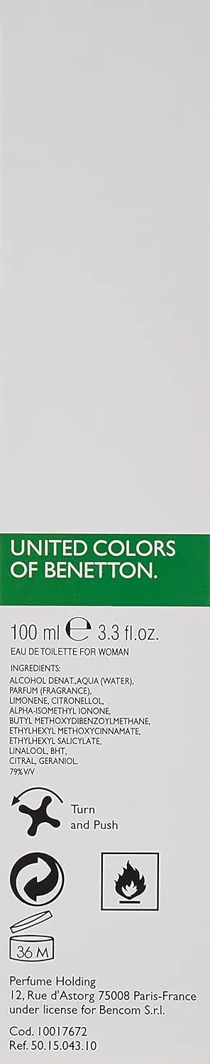 United Colors Of Benetton Hot Gold By Benetton For Women - Eau De Toilette, 100Ml