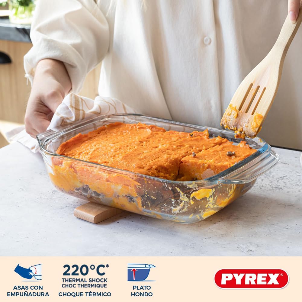 pyrex py 277990 transp irresistible ovenschaal set van 3 stuks