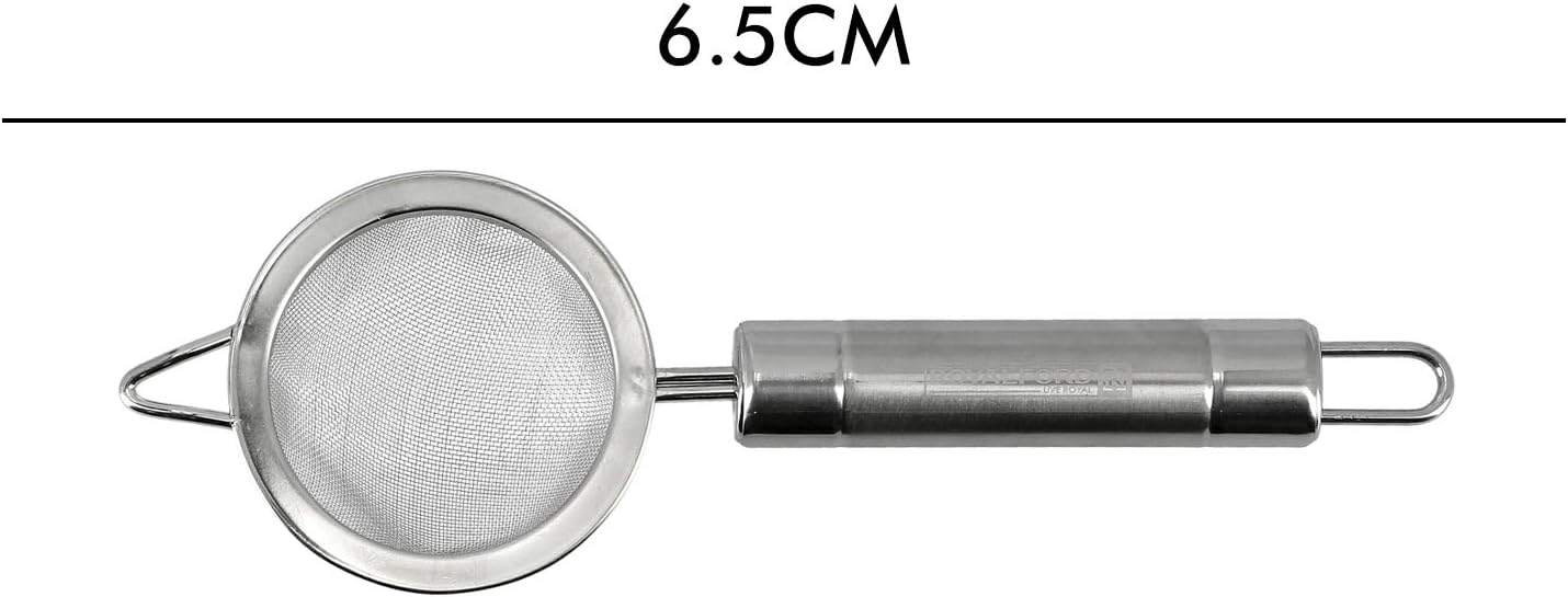 royalford food strainer, tea silver 6.5 cm, rf5924