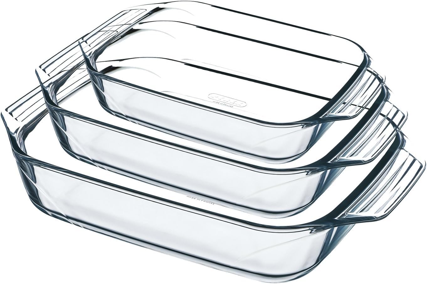 pyrex py 277990 transp irresistible ovenschaal set van 3 stuks