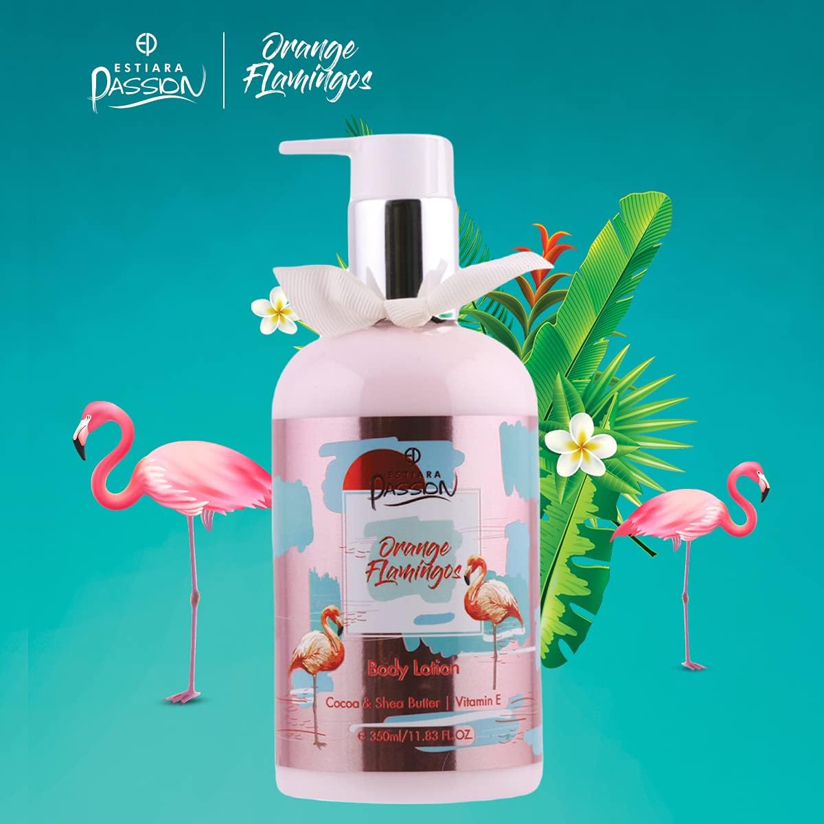 estiara passion orange flamingo bath & body 3 piece gift set for unisex orange flamingo body lotion 350ml orange flamingo shower gel 350ml orange flamingo french fragrance mist 250ml giftset