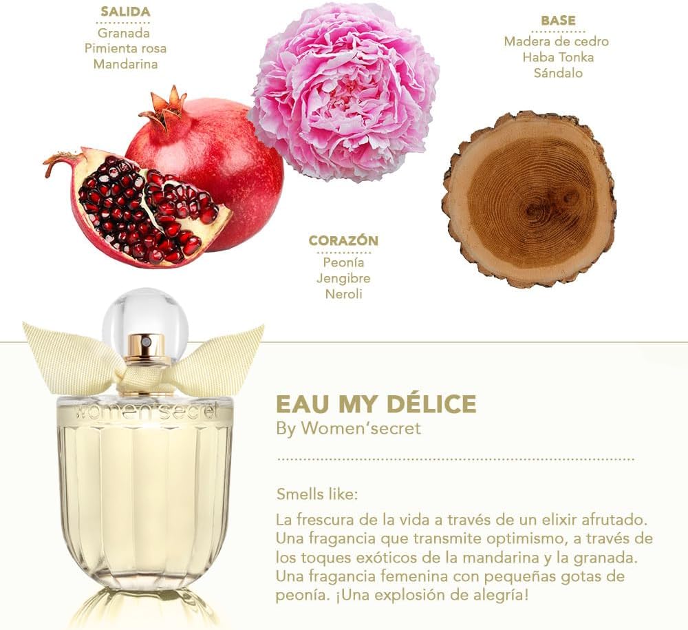 women'secret women secret coffre eau my delice eau de toilette 100 ml and body lotion 200 ml set for women